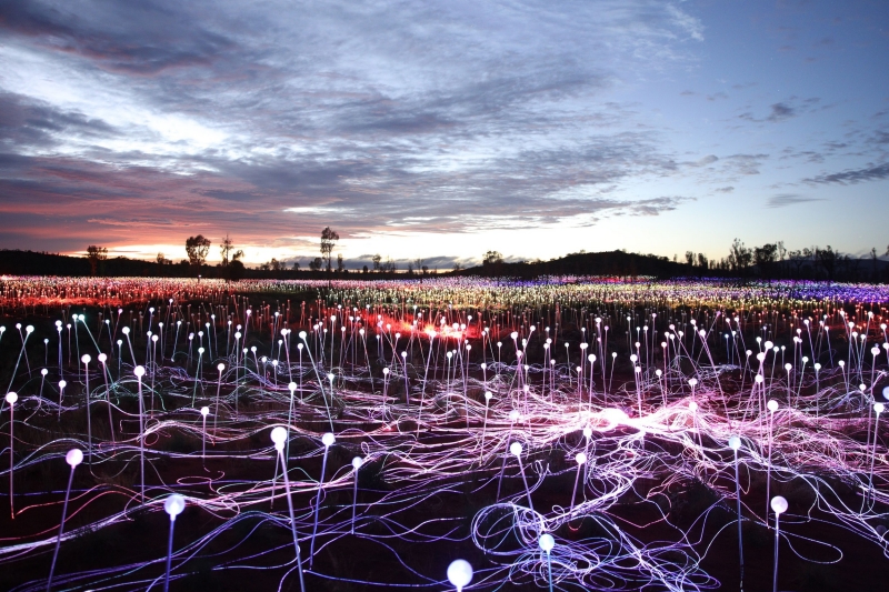 Field of Light by Bruce Munro, Uluru, Northern Territory © Mark Pickthall