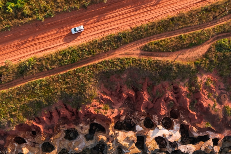 Aerial shot of Gantheaume Point, Broome, Western Australia © Tourism Australia
