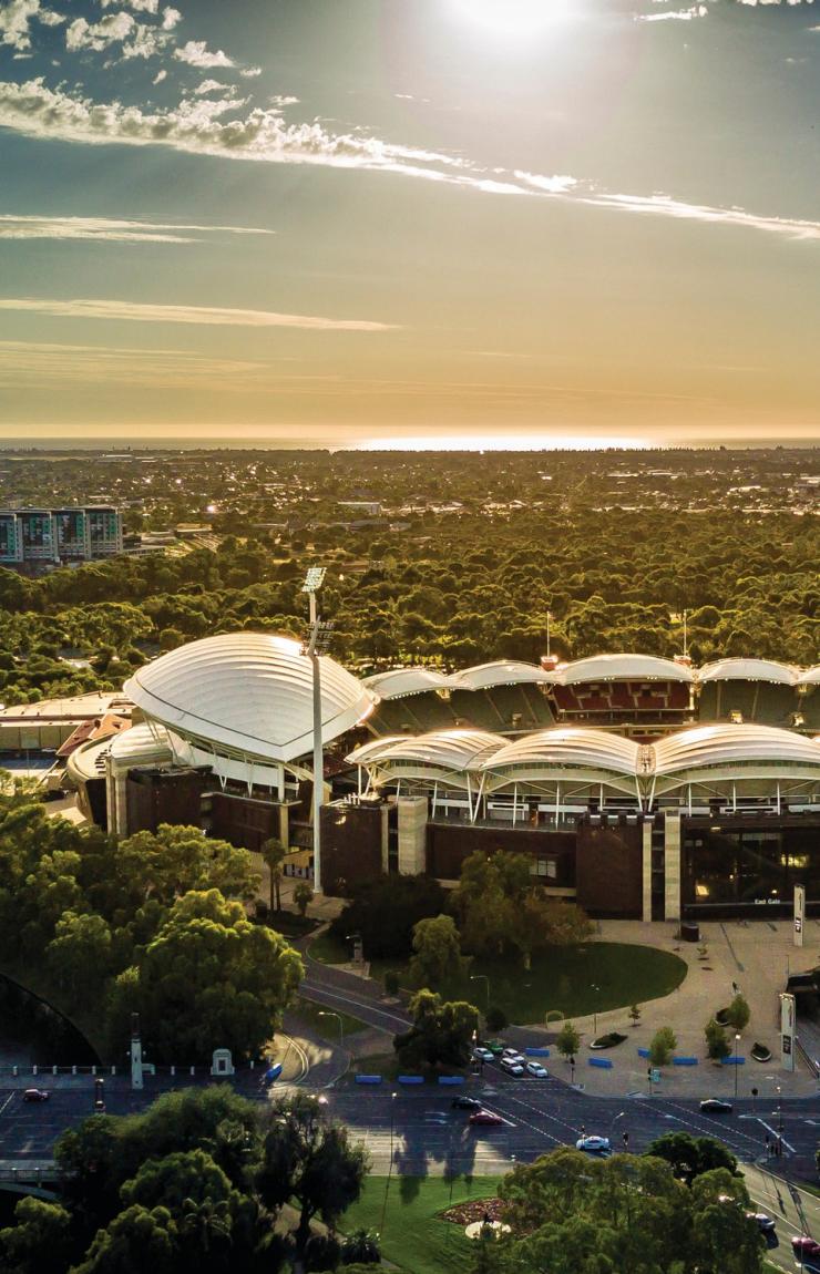 Aerial view of Adelaide Oval, Adelaide, South Australia © Andrew Bartlett
