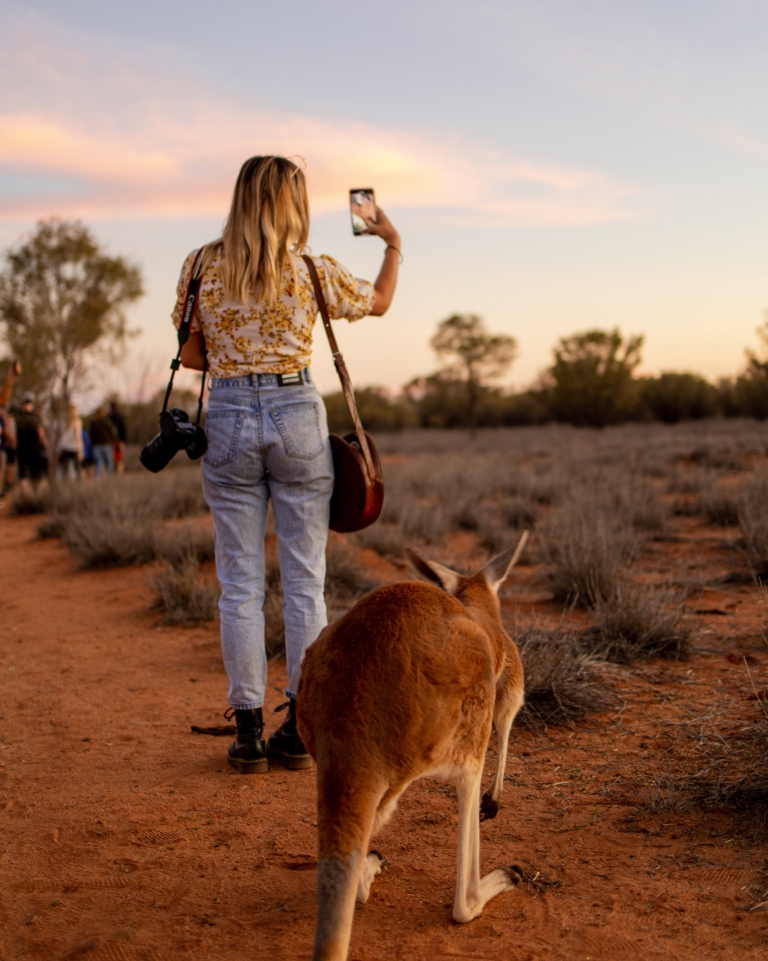 The Kangaroo Sanctuary, Alice Springs, Northern Territory © Tourism NT/Bronte Stephens
