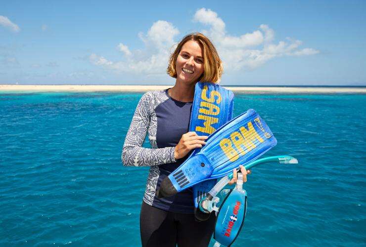 Quicksilver Group marine biologist and Master Reef Guide, Samantha Gray © Tourism Australia