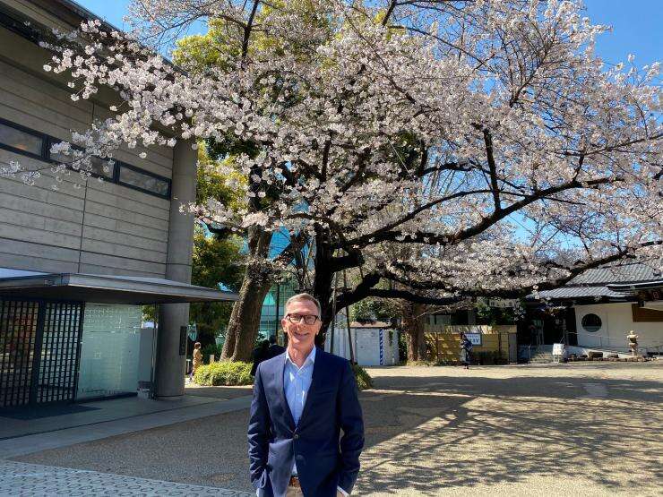 Derek Baines, Cherry Blossoms, Japan