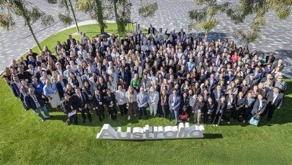 An aerial shot of delegates at the Australia Next event in Melbourne/Narrm. © Tourism Australia