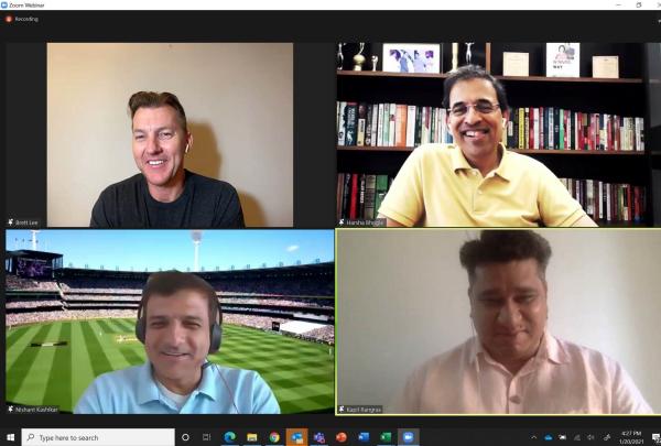 Indian Travel Trade with Brett Lee and Harsha Bhogle © Tourism Australia