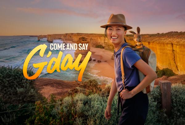 Come and Say G'day, Twelve Apostles, Great Ocean Road, Victoria © Tourism Australia