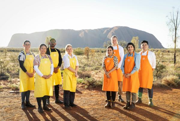 Tourism Australia's sponsored episode of MasterChef 2021, Uluru-Kata Tjuta National Park, Northern Territory © Tourism Australia