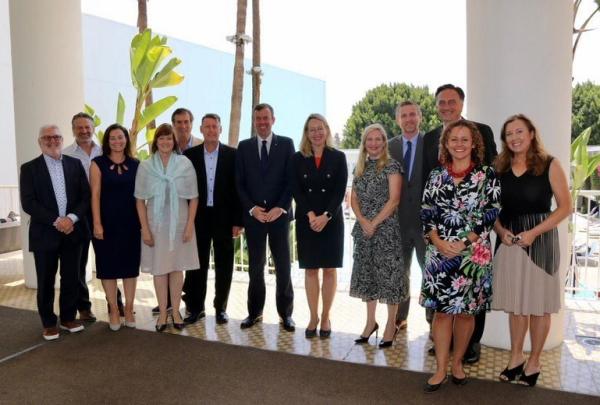 Round table attendees with Minister Tehan, United States