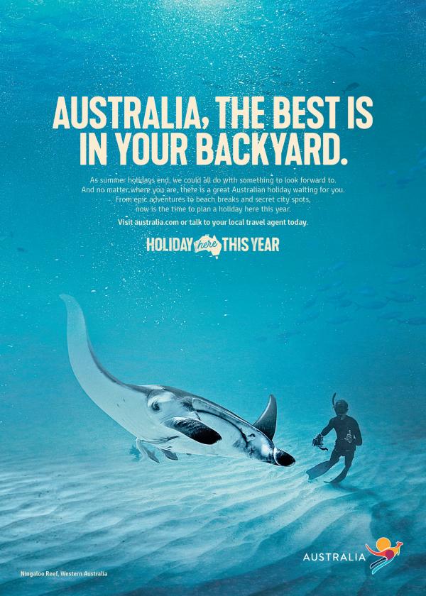 Holiday Here This Year poster © Tourism Australia
