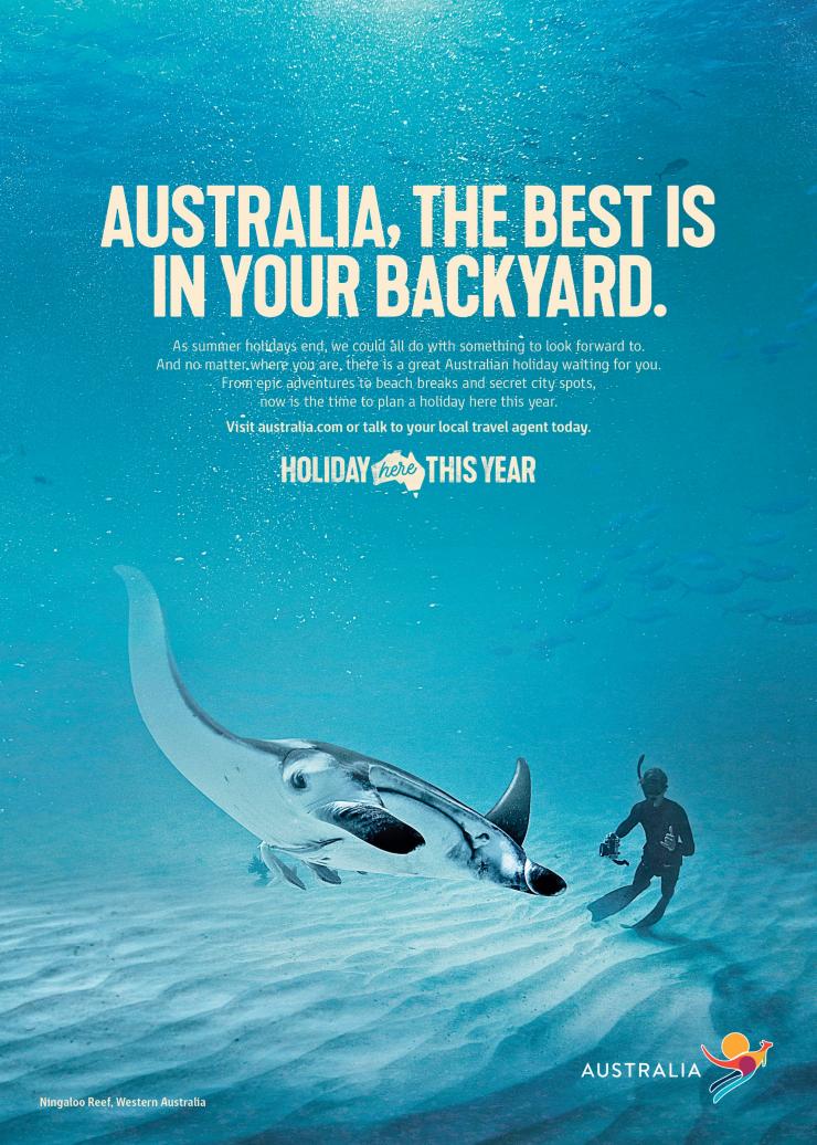 Holiday Here This Year poster © Tourism Australia Holiday Here This Year poster © Tourism Australia