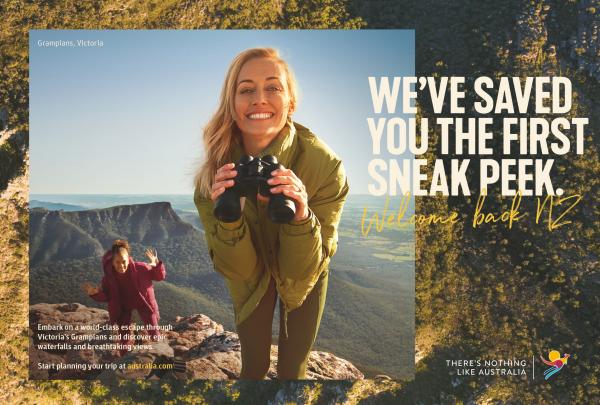 Welcome Back NZ! © Tourism Australia