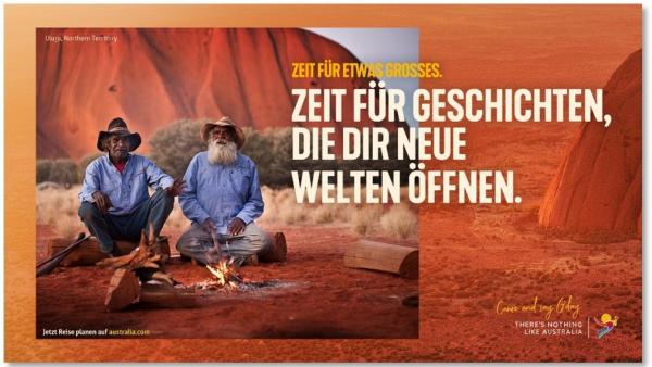 Don’t Go Small, Go Australia campaign in Germany © Tourism Australia
