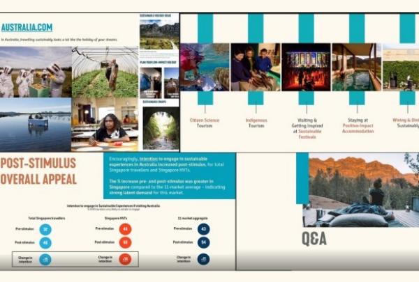 Sustainable tourism top-of-mind for Singapore journalists, 20 April 2022 @ Tourism Australia