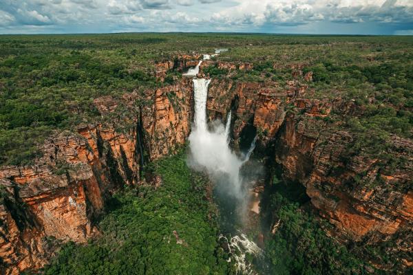 Scenic flight over Jim Jim Falls, Kakadu National Park, Northern Territory © Tourism Australia