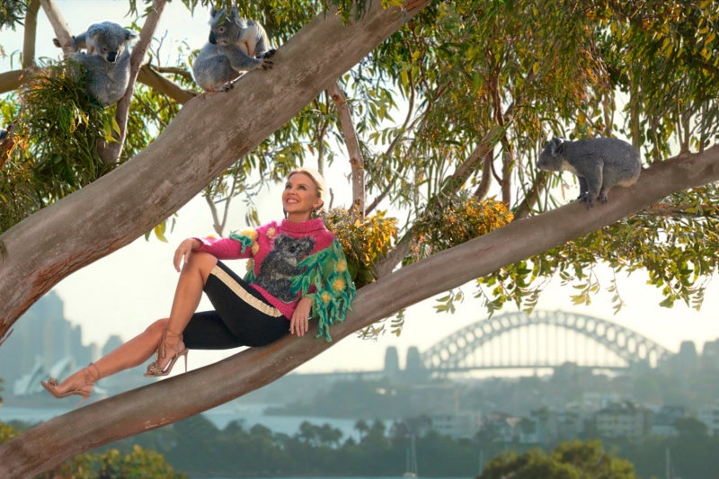 Kylie Minogue at Taronga Zoo, Sydney, NSW