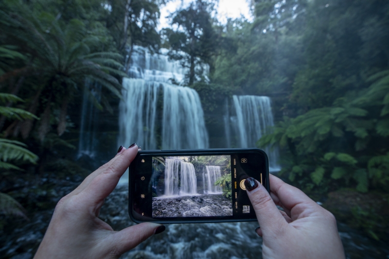 Russell Falls, Mt Field National Park, Tasmania © Tourism Australia
