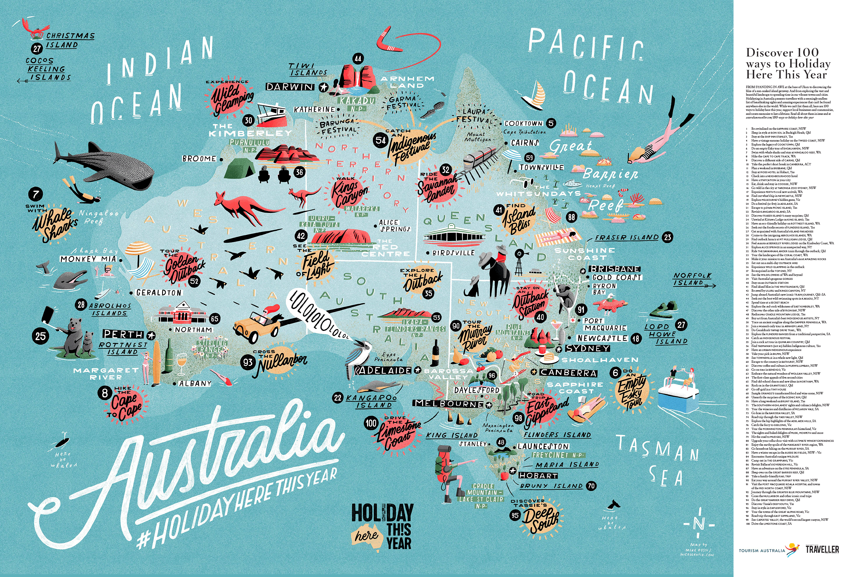  Australian Traveller map