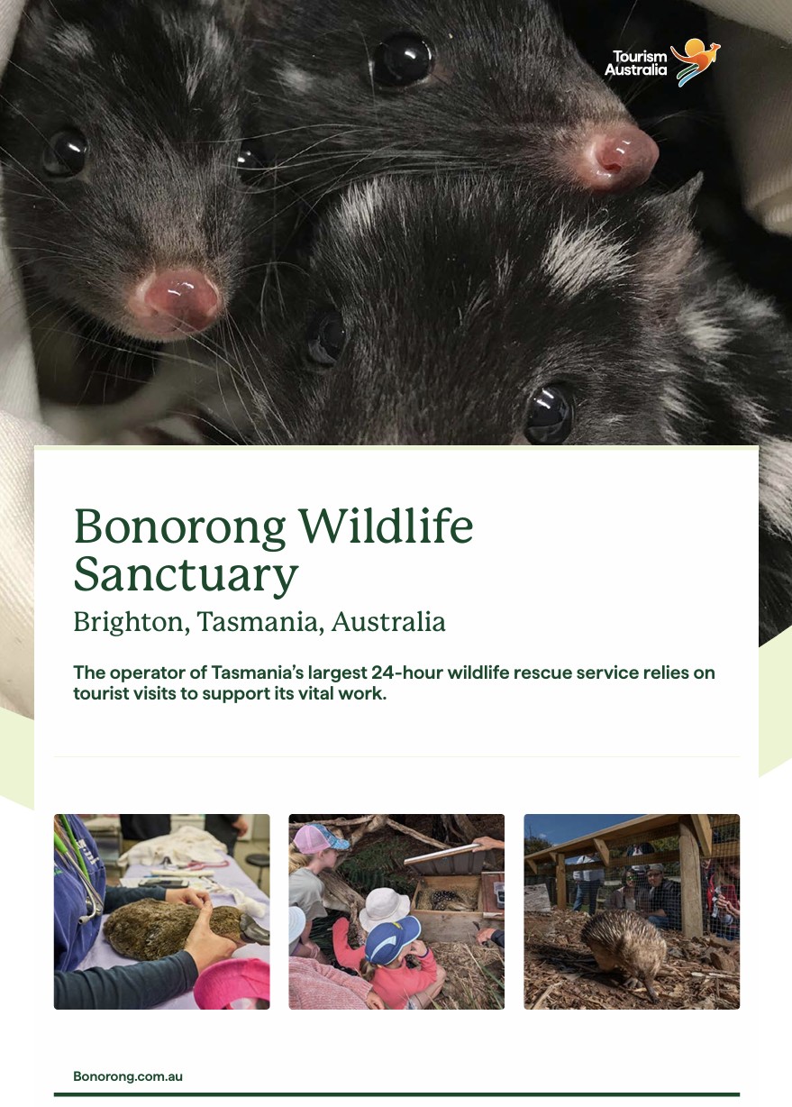 Bonorong Wildlife Sanctuary © Tourism Australia
