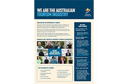 We are the Australian tourism industry factsheet cover