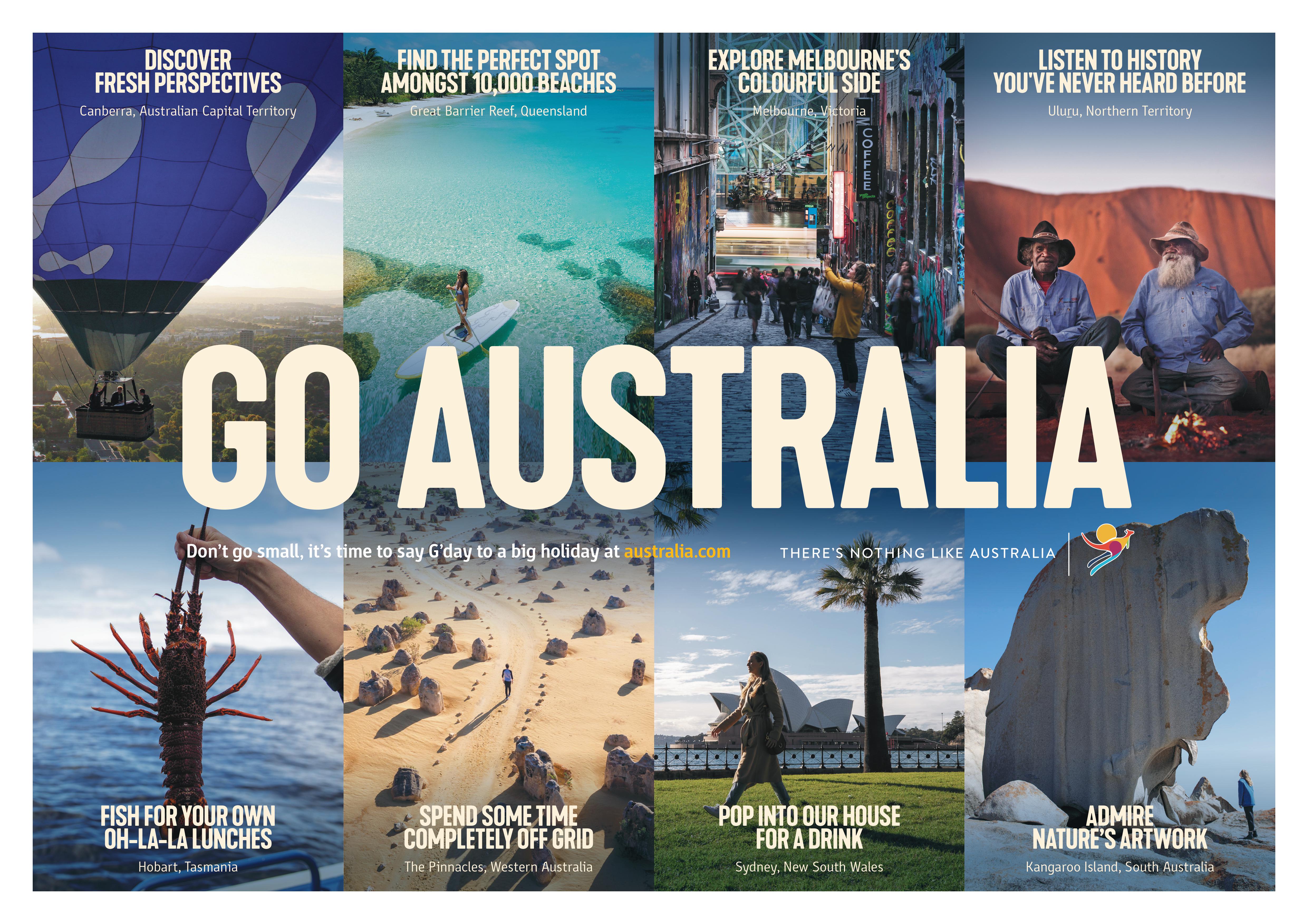 Come and Say G’day Don’t Go Small. Go Australia