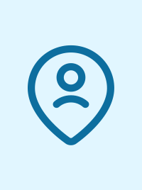 Blue icon depicting a person inside a location pin marker © Tourism Australia