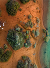 Aerial view of Denham, Shark Bay, Western Australia © Tourism Australia
