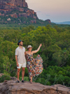 Couple at Nawurlandja lookout, Kakadu National Park, Northern Territory © Tourism NT/Backyard Bandits