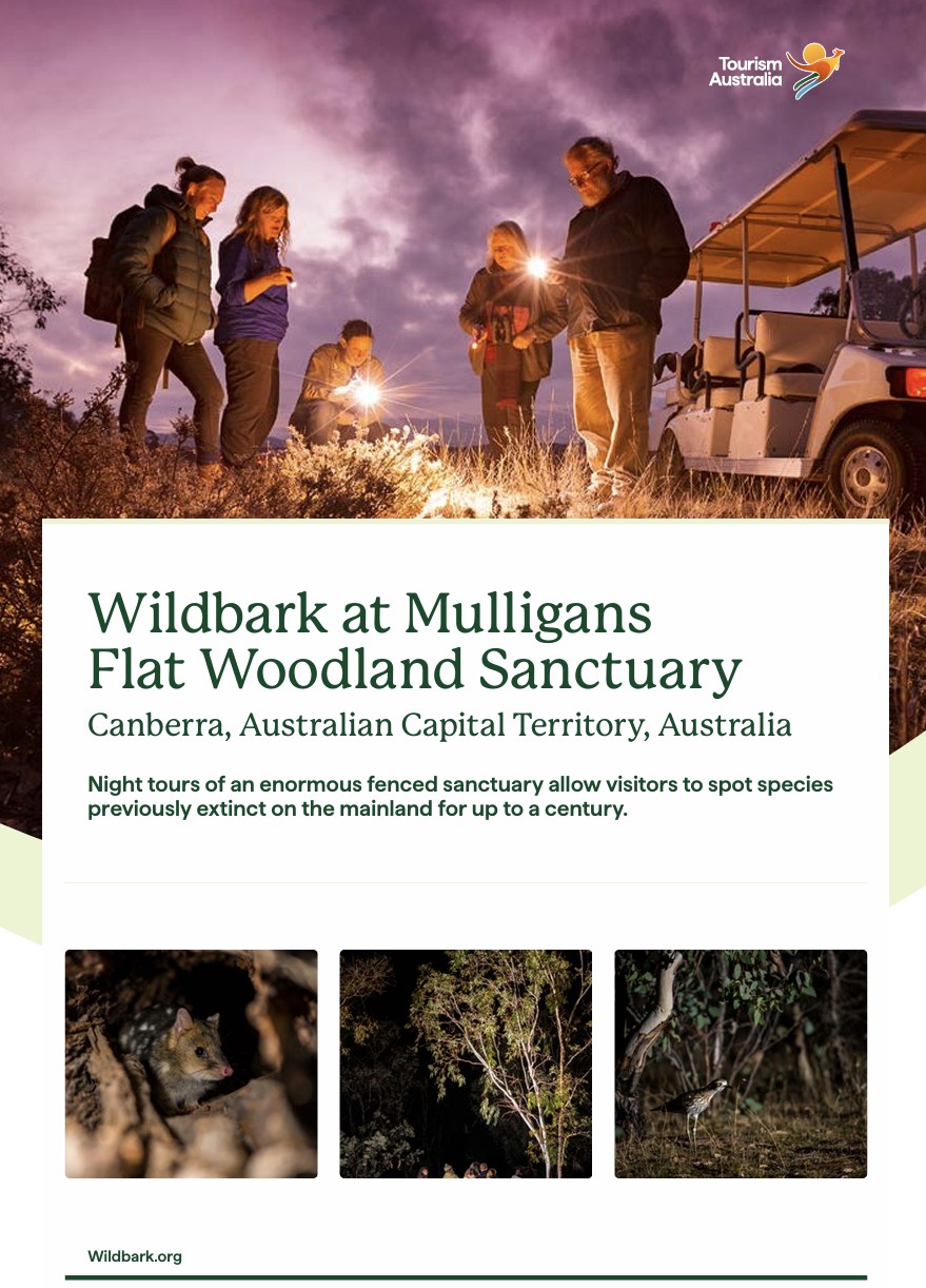 Wildbark at Mulligans Flat Woodland Sanctuary © Tourism Australia